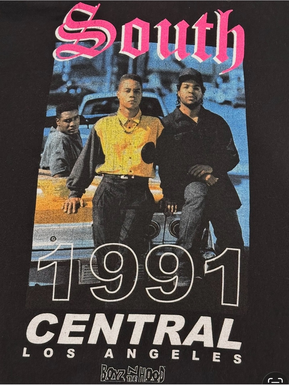 Boyz N The Hood South Central 1991 Graphic T-Shirt Black XL Cotton Movie Tee